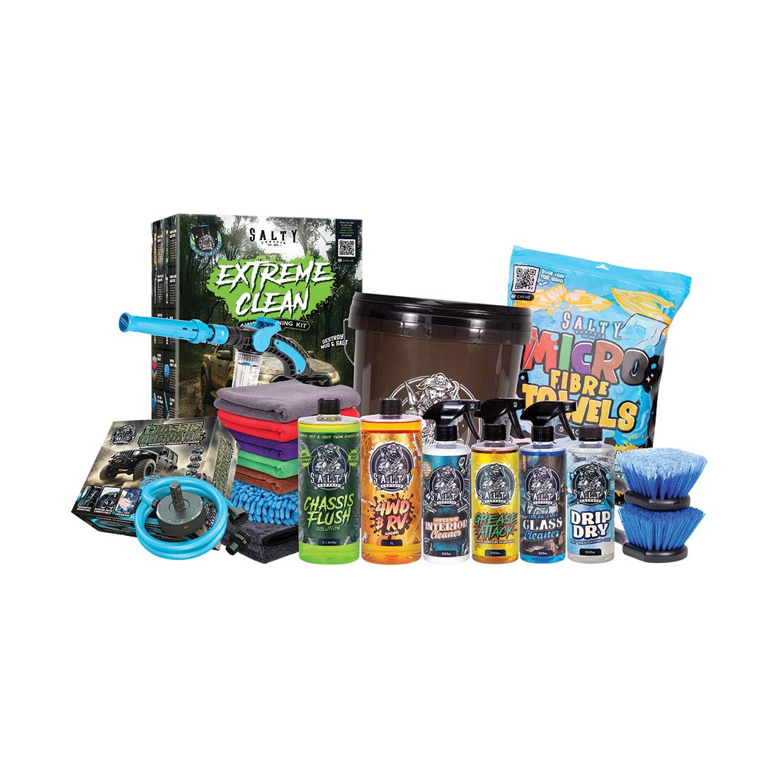 Salty Captain Extreme Clean 4WD Cleaning Kit, , scaau_hi-res
