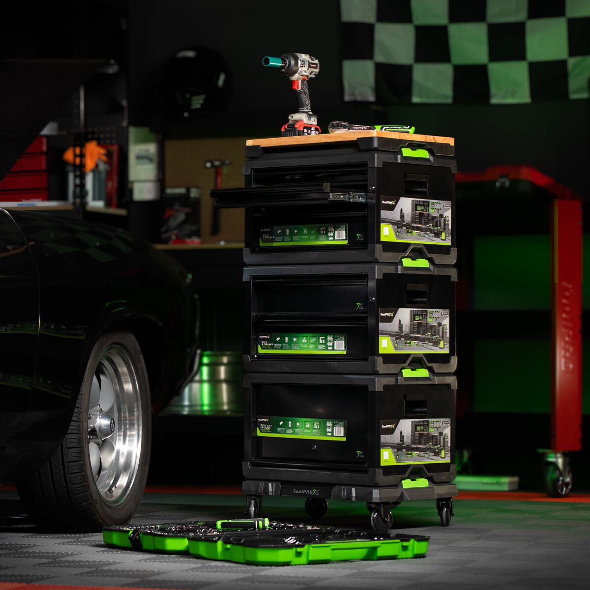 ToolPRO-X Metal Modular Storage System - Large Plastic Organiser, , scaau_hi-res