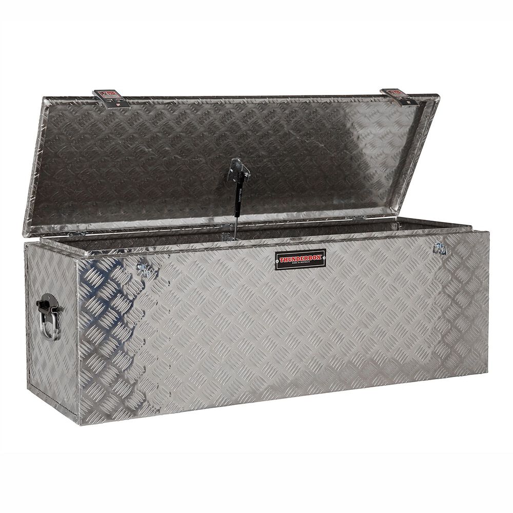 Thunderbox Aluminium Checkerplate Tool Box 180 Litre Supercheap Auto