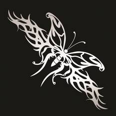 Stickers Butterfly, Chrome, , scaau_hi-res