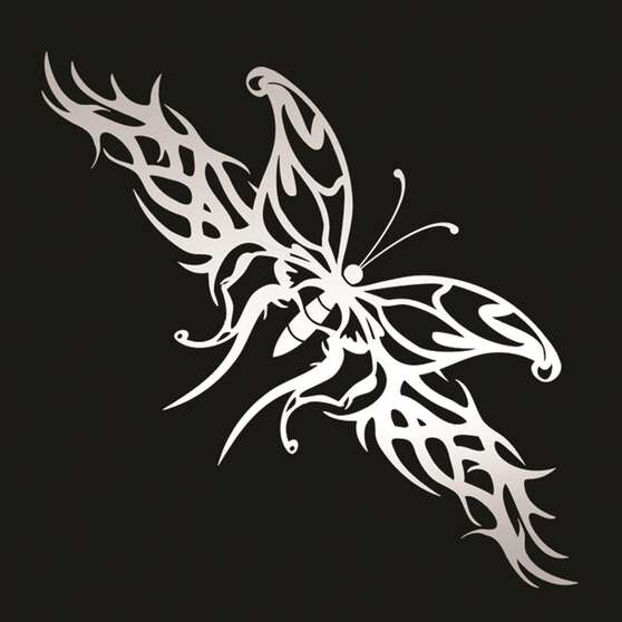 Stickers Butterfly, Chrome, , scaau_hi-res