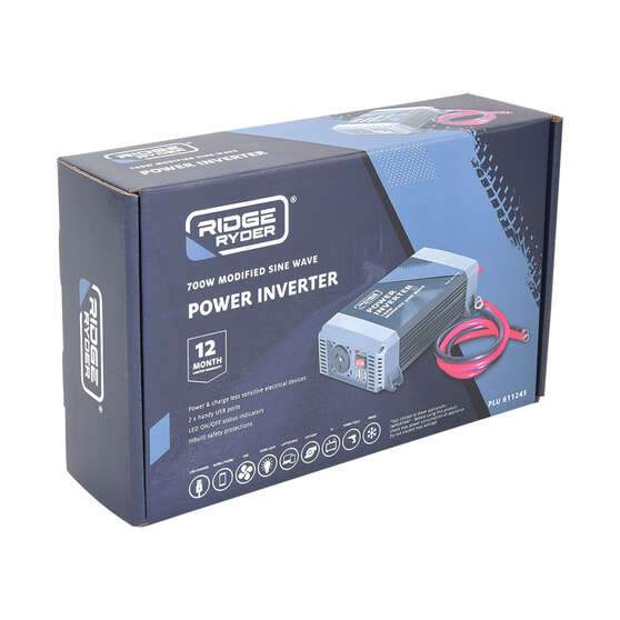 Ridge Ryder Modified Sine Wave Power Inverter 700W, , scaau_hi-res