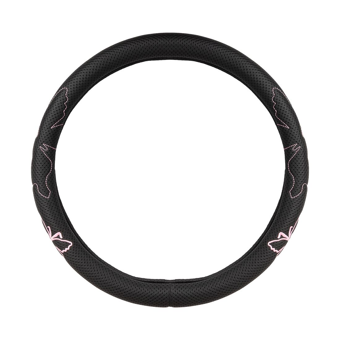 SCA Butterfly Steering Wheel Cover & Seat Belt Buddie Set Pink, , scaau_hi-res