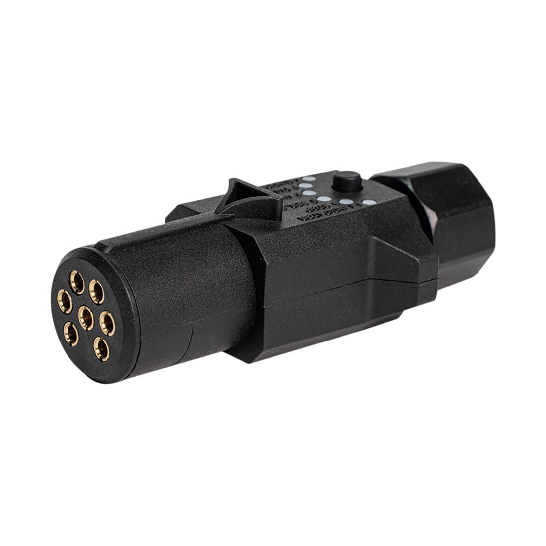 SCA Trailer Plug 7 Pin Small Round LED, , scaau_hi-res