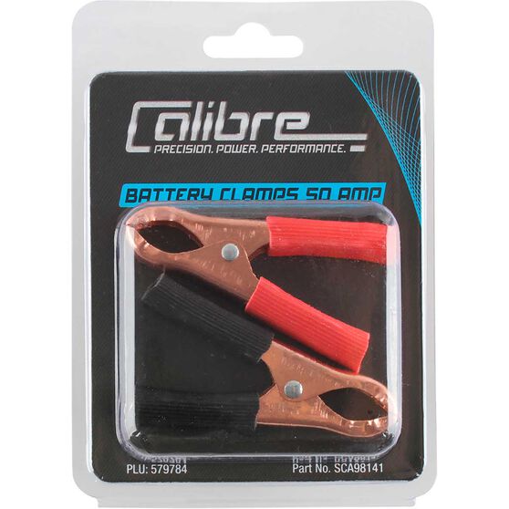 Calibre Battery Clamps - Twin Pack, 50 Amp, , scaau_hi-res