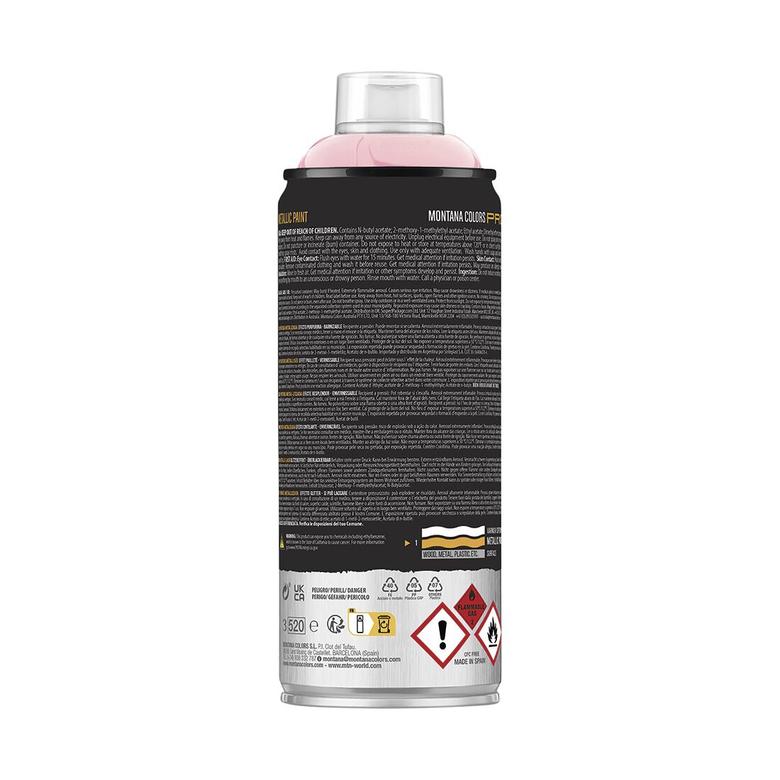MTN Pro Metallic Pink Gold Spray Paint 400mL, , scaau_hi-res