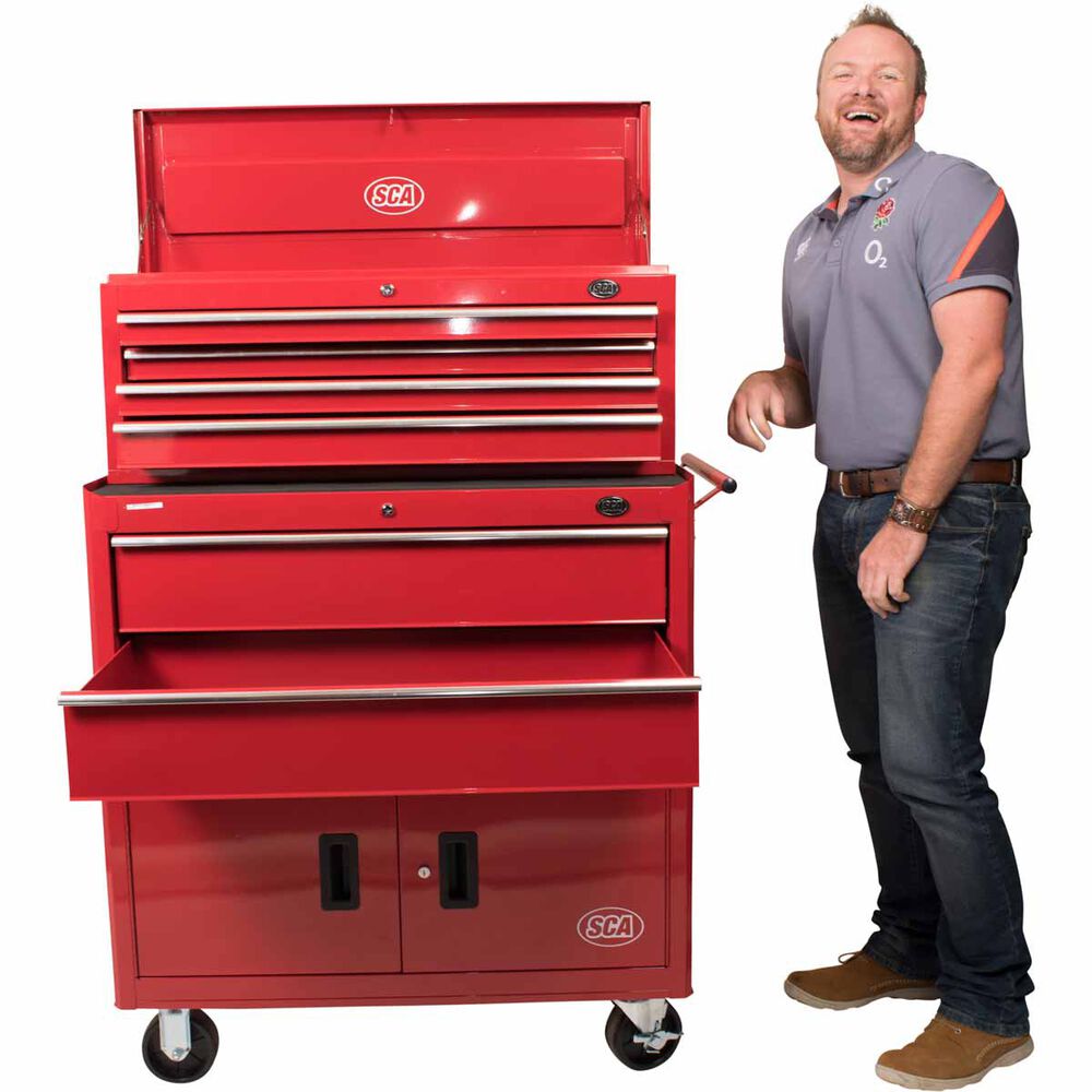 Sca Tool Cabinet 6 Drawer Combo 36 Inch Supercheap Auto