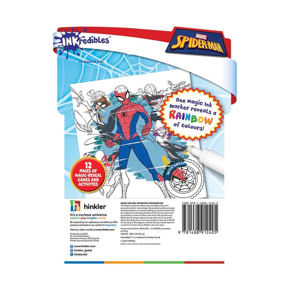 Inkredibles Spider-Man Magic Ink Pictures, , scaau_hi-res