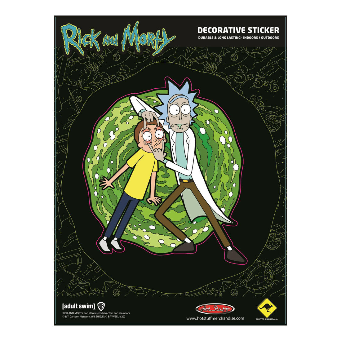 Hot Stuff Sticker Rick And Morty, , scaau_hi-res