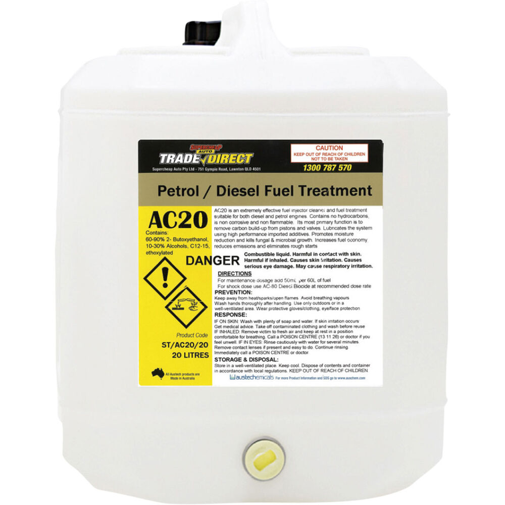 Petrol & Diesel Fuel Treatment 20 Litre ST/AC20/20 Supercheap Auto