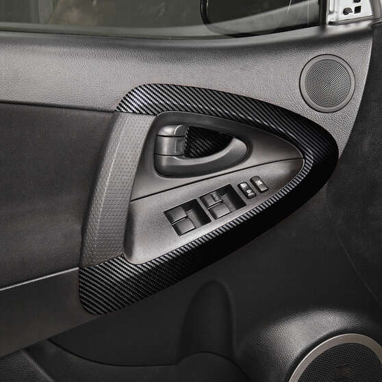 Type S Adhesive Wrap Black Carbon Fibre 30cm x 90cm, , scaau_hi-res