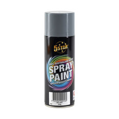 5 Star Enamel Spray Paint Mid Grey 250g, , scaau_hi-res