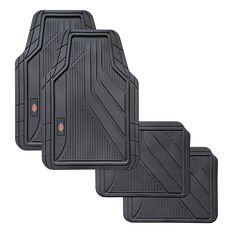 Dickies Rubber OG Logo Floor Mats Black Set of 4, , scaau_hi-res