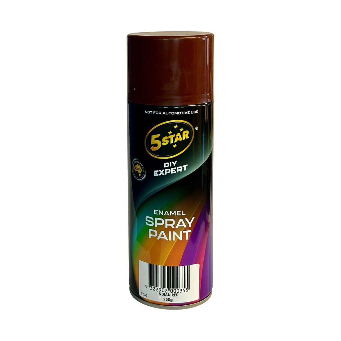 5 Star Enamel Spray Paint Indian Red 250g, , scaau_hi-res