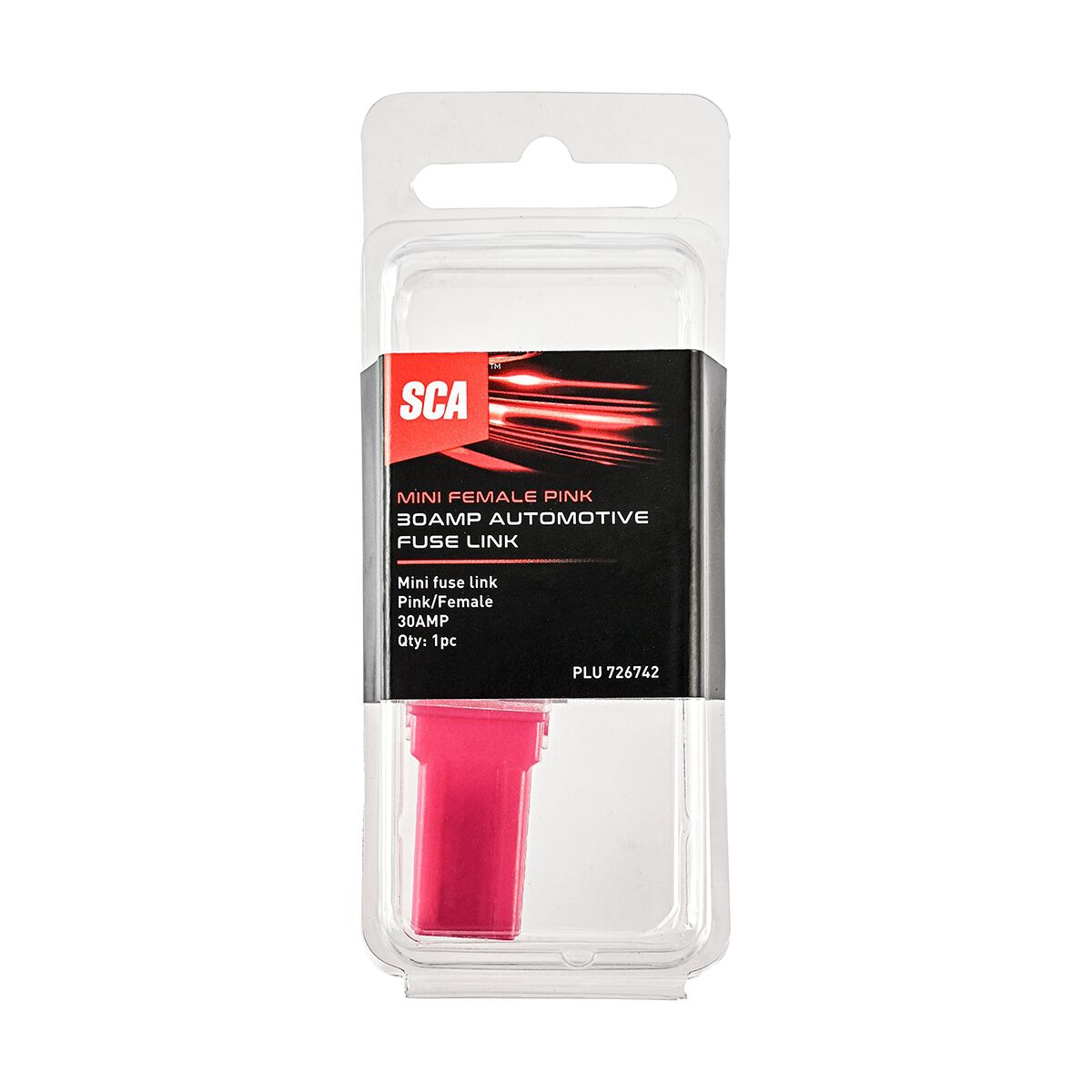 SCA Automotive Fuse Link - Female Mini, 30 Amp, Pink, , scaau_hi-res