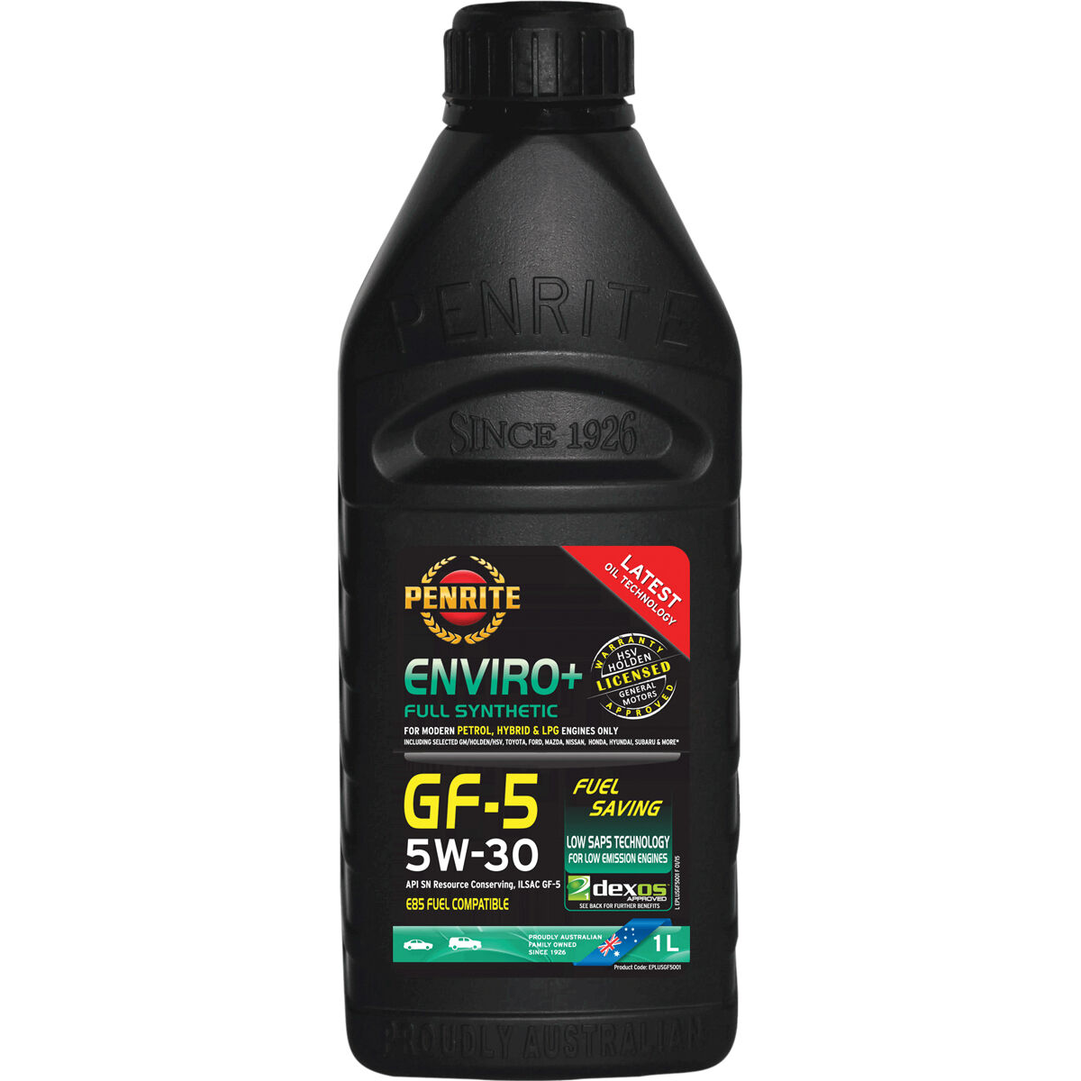 Penrite Enviro+ GF-S Engine Oil - 5W-30 1 Litre, , scaau_hi-res