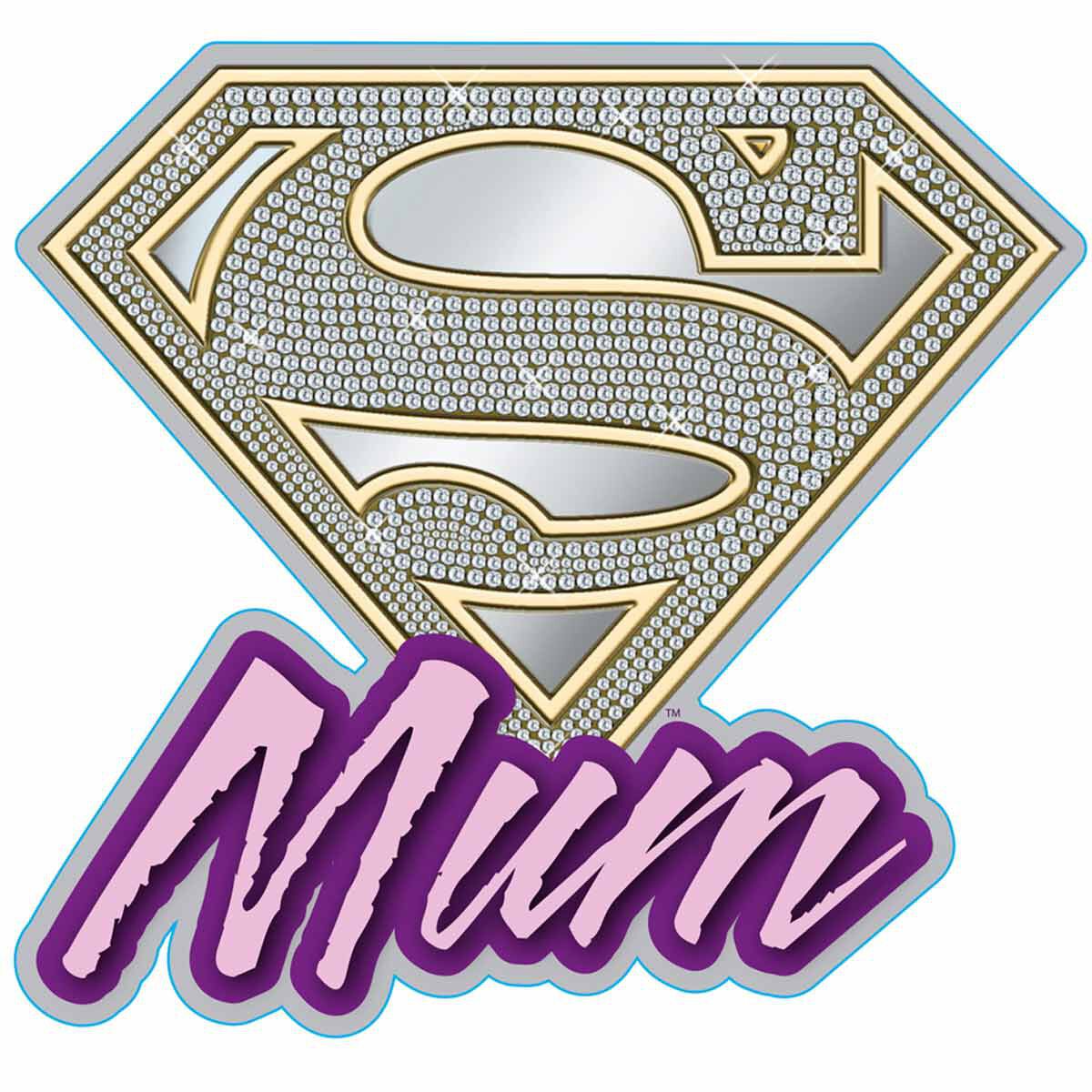 Sticker Super Mum, Vinyl, , scaau_hi-res