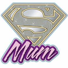 Sticker Super Mum, Vinyl, , scaau_hi-res
