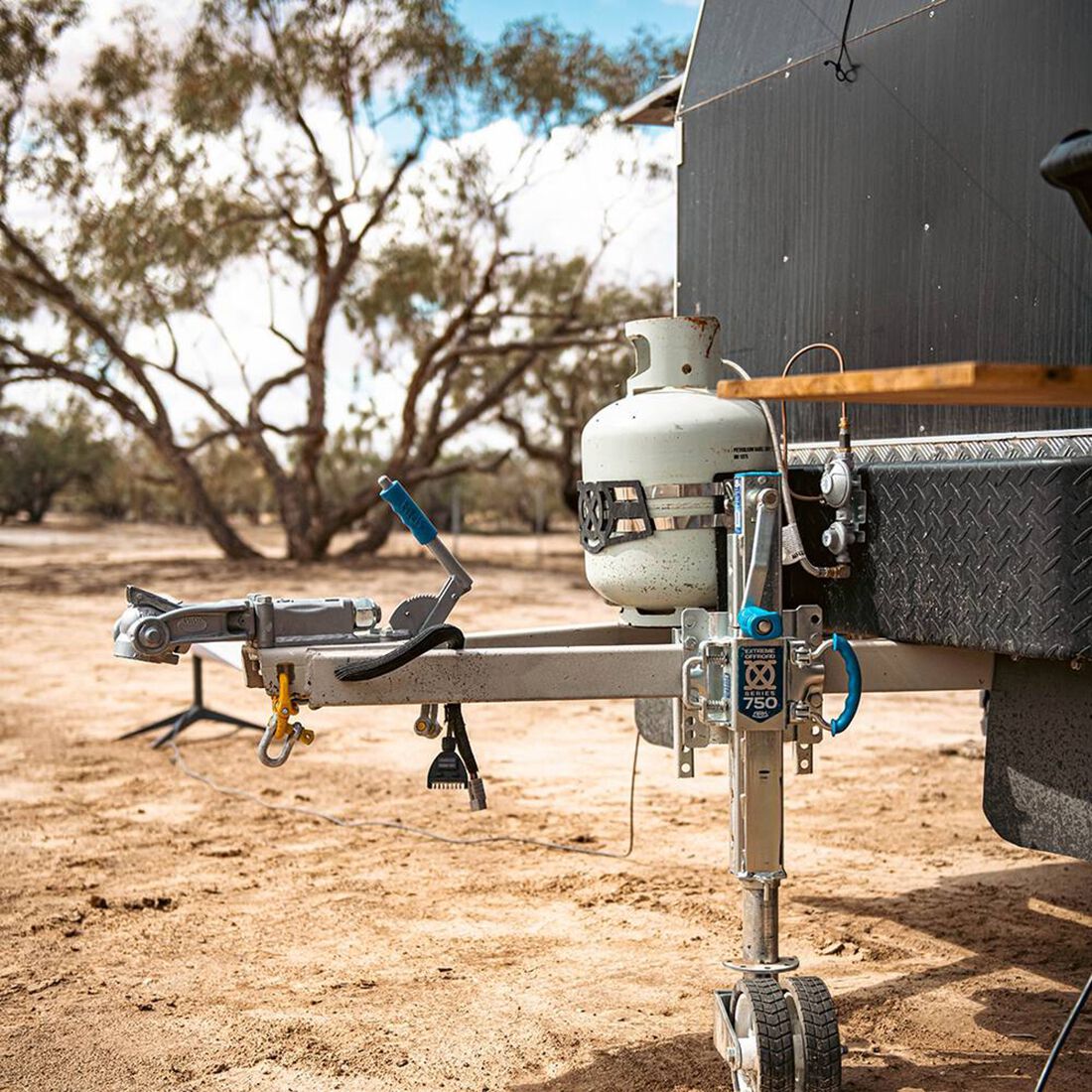 ARK Off-Road 8in Double Jockey Wheel - Clamp, , scaau_hi-res