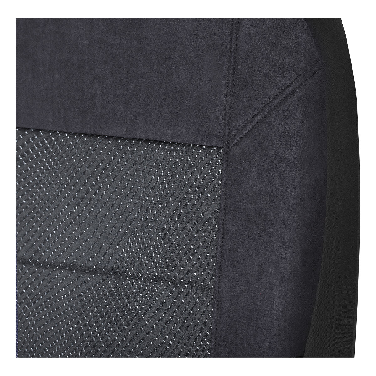 SCA Premium Jacquard and Velour Seat Covers Black Adjustable Headrests Airbag Compatible 30SAB, , scaau_hi-res