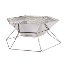 Ridge Ryder Foldable Fire Pit with Grill, , scaau_hi-res