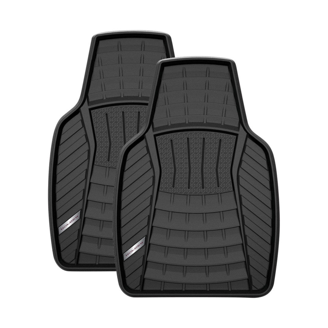 Holden Rubber Floor Mats 2 Piece Set Black Supercheap Auto