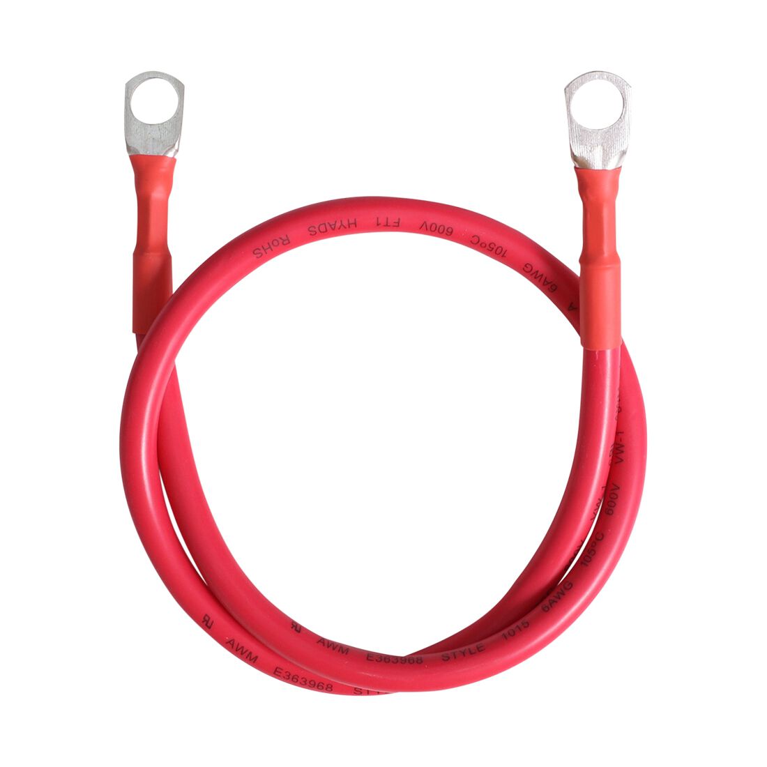 Renogy ANL Fuse Cable 6AWG 600mm Double Ring Terminal, , scaau_hi-res