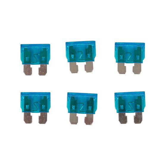 SCA Automotive Fuses Standard Blade, 15 Amp, 6 Piece Supercheap Auto