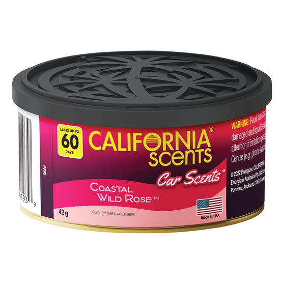 California Scents Car Scents Air Freshener Can Wild Rose 42g, , scaau_hi-res