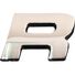 SCA 3D Chrome Badge Letter R, , scaau_hi-res