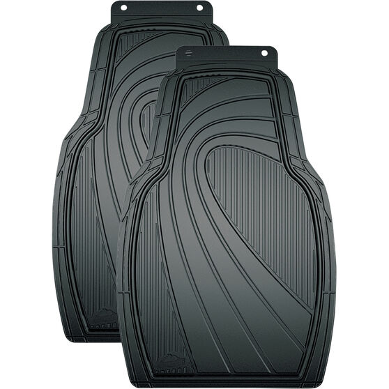 Armor All Car Floor Mats Rubber Black Front Pair Supercheap Auto