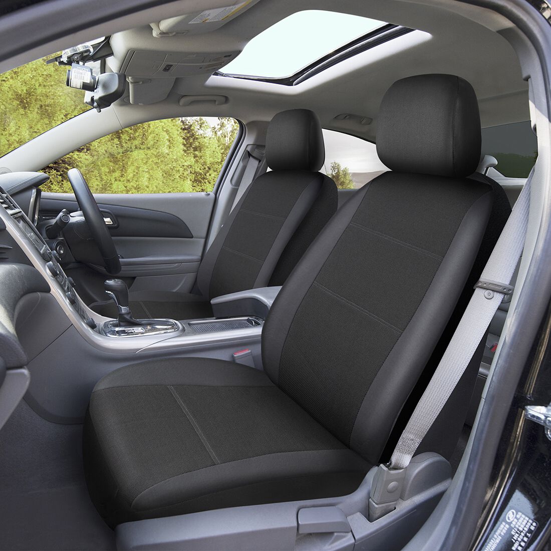 SCA Jacquard Seat Covers Black, Adjustable Headrests, Airbag Compatible, Size 30A, , scaau_hi-res