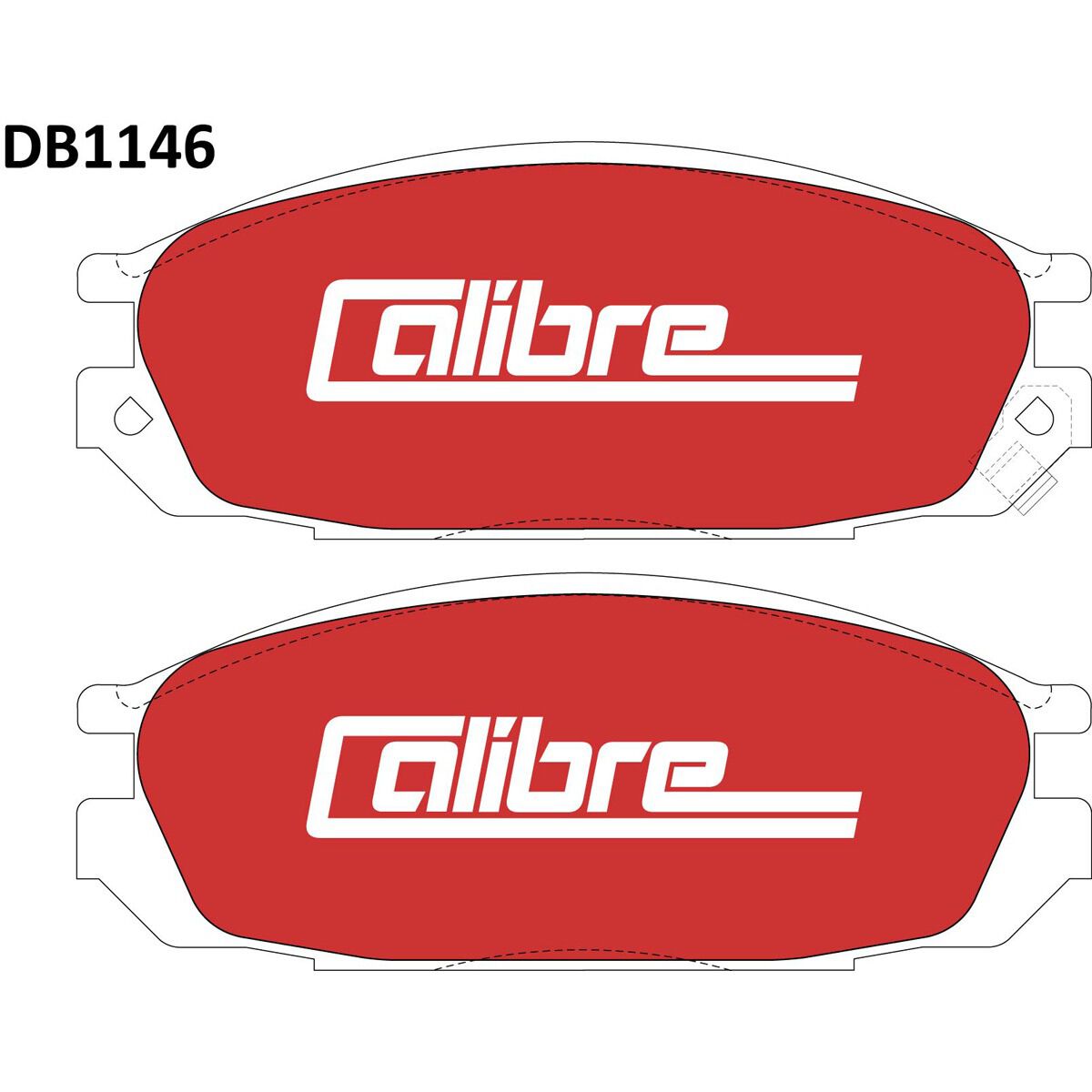 Calibre Disc Brake Pads DB1146CAL, , scaau_hi-res