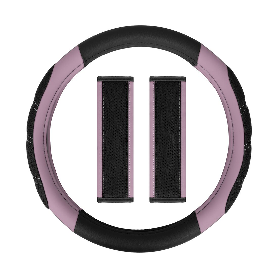 SCA Steering Wheel Cover & Seat Belt Buddie Set Purple, , scaau_hi-res