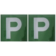 SCA P Plate - Clear Vision, Green, VIC/WA, 2 Pack, , scaau_hi-res