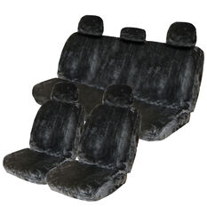SCA Slate Luxury Fur Seat Cover Set, , scaau_hi-res