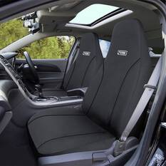 Ridge Ryder Canvas Seat Covers Charcoal/Black 60SAB, , scaau_hi-res