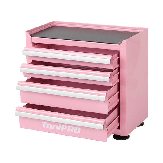 ToolPRO Mini Tool Cabinet 4 Drawer Pink, , scaau_hi-res