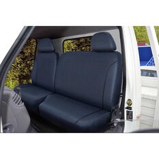 SCA Canvas Ute Seat Covers - Charcoal/Grey Size 401 Front Bucket and Bench (with cut out), , scaau_hi-res