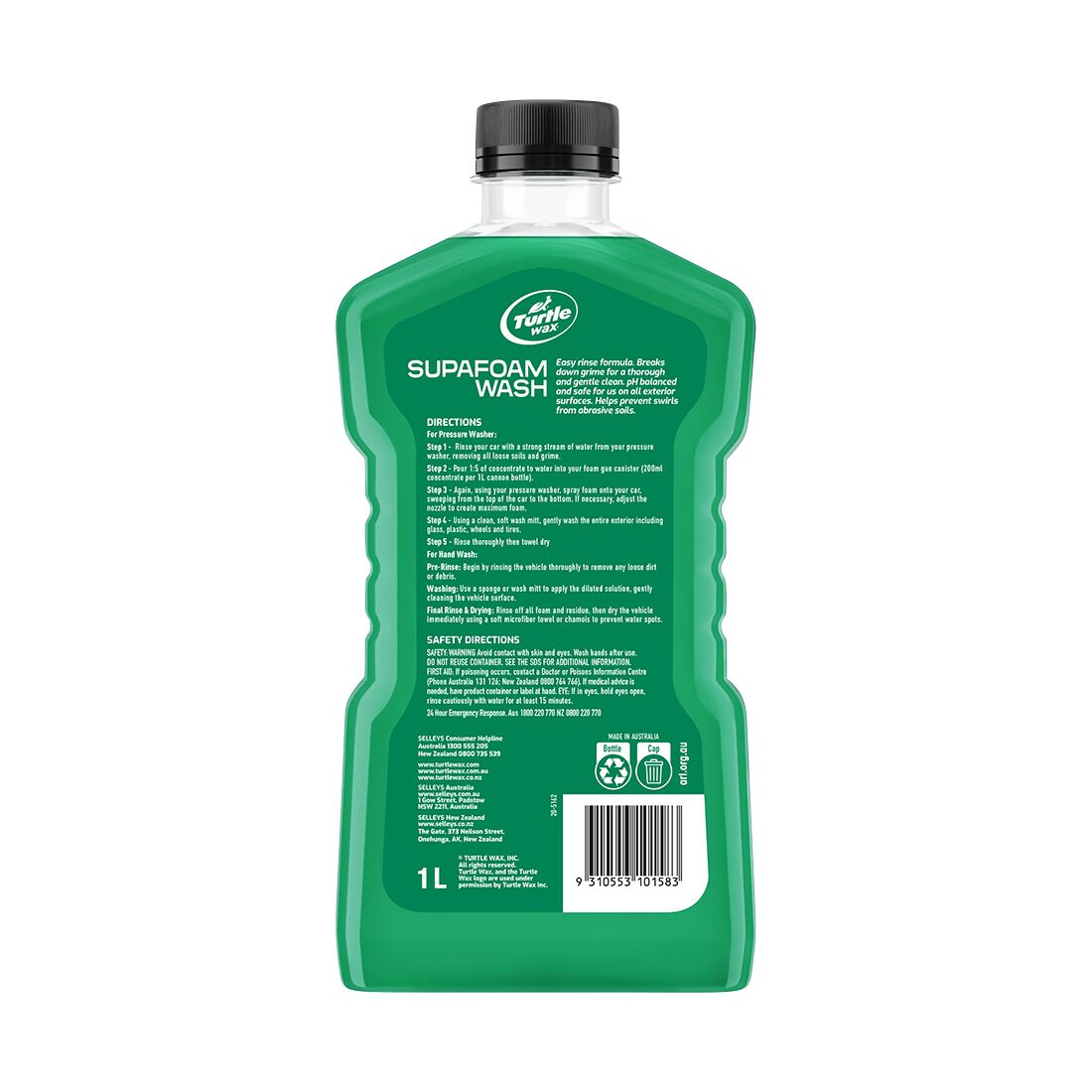 Turtle Wax SupaFoam Wash 1 Litre, , scaau_hi-res