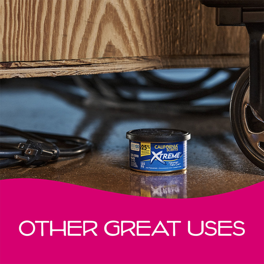 California Scents Newport New Car Xtreme Can Car Air Freshener 52g, , scaau_hi-res