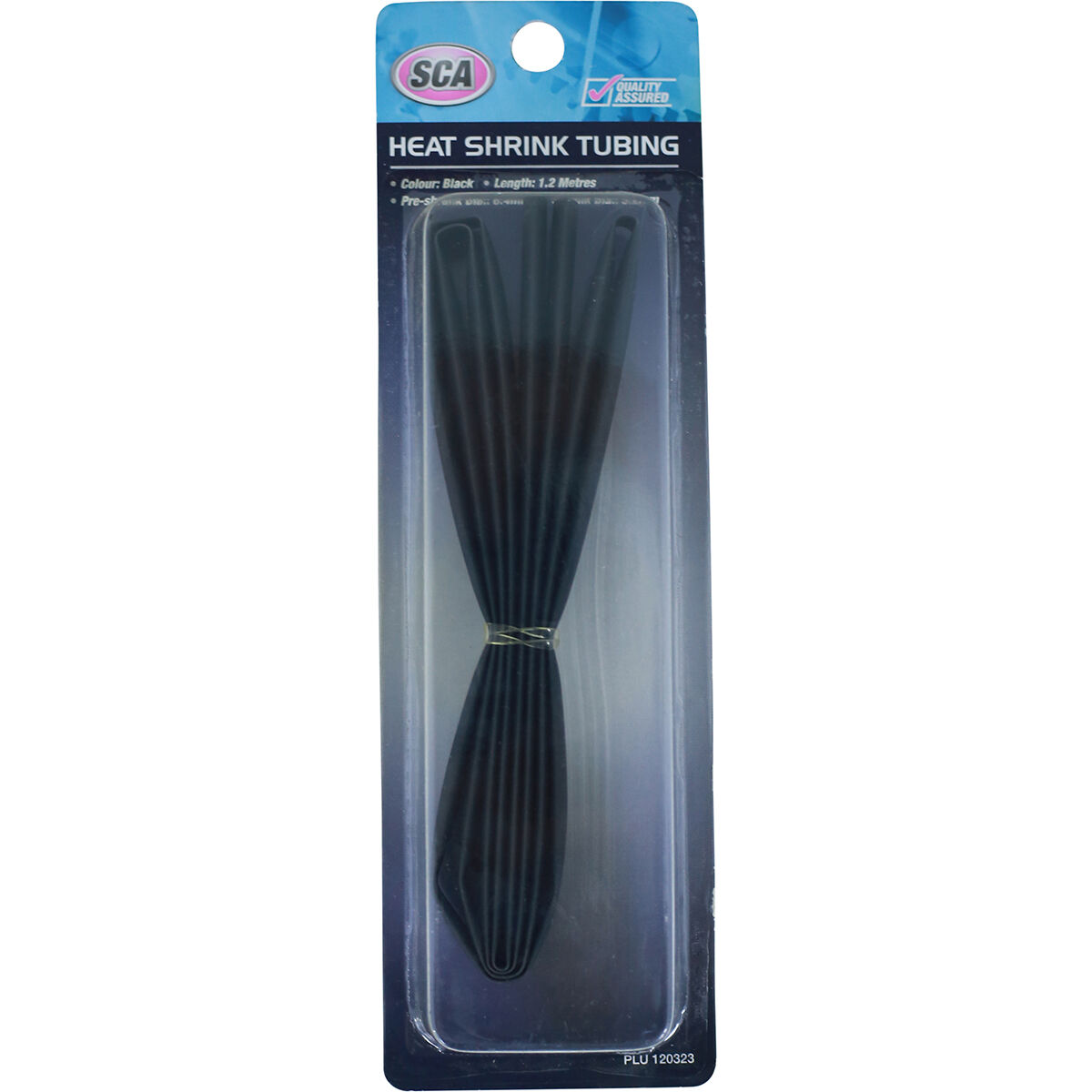 SCA Heat Shrink Tubing - Black, 8.2mm x 1.2m, , scaau_hi-res