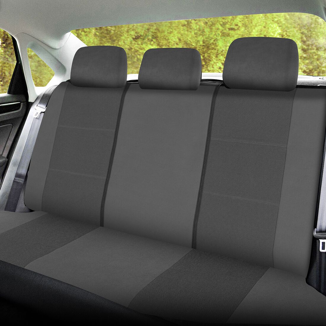 SCA Jacquard Seat Covers Charcoal, Rear, Airbag Compatible, Size 06H, , scaau_hi-res