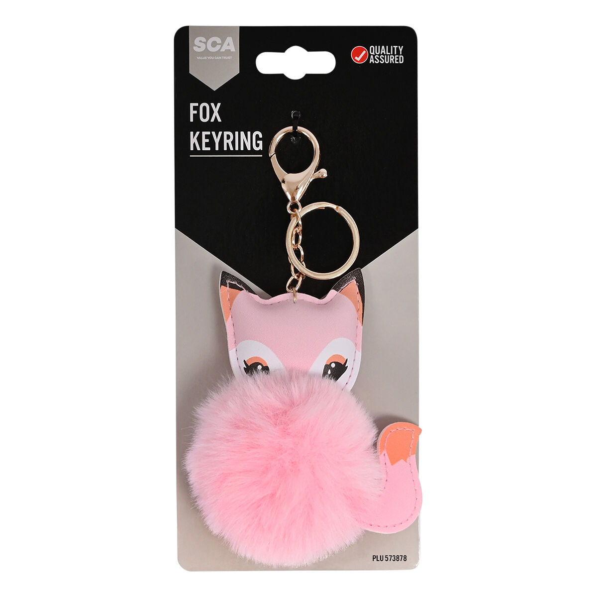 Fox pom pom discount keychain