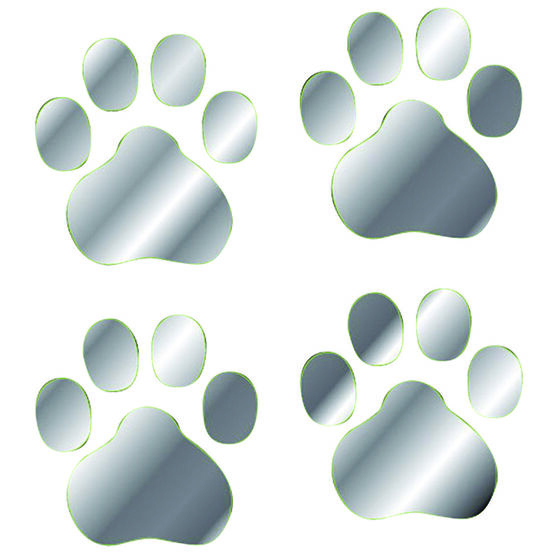 Sticker Paw Prints, Chrome, , scaau_hi-res