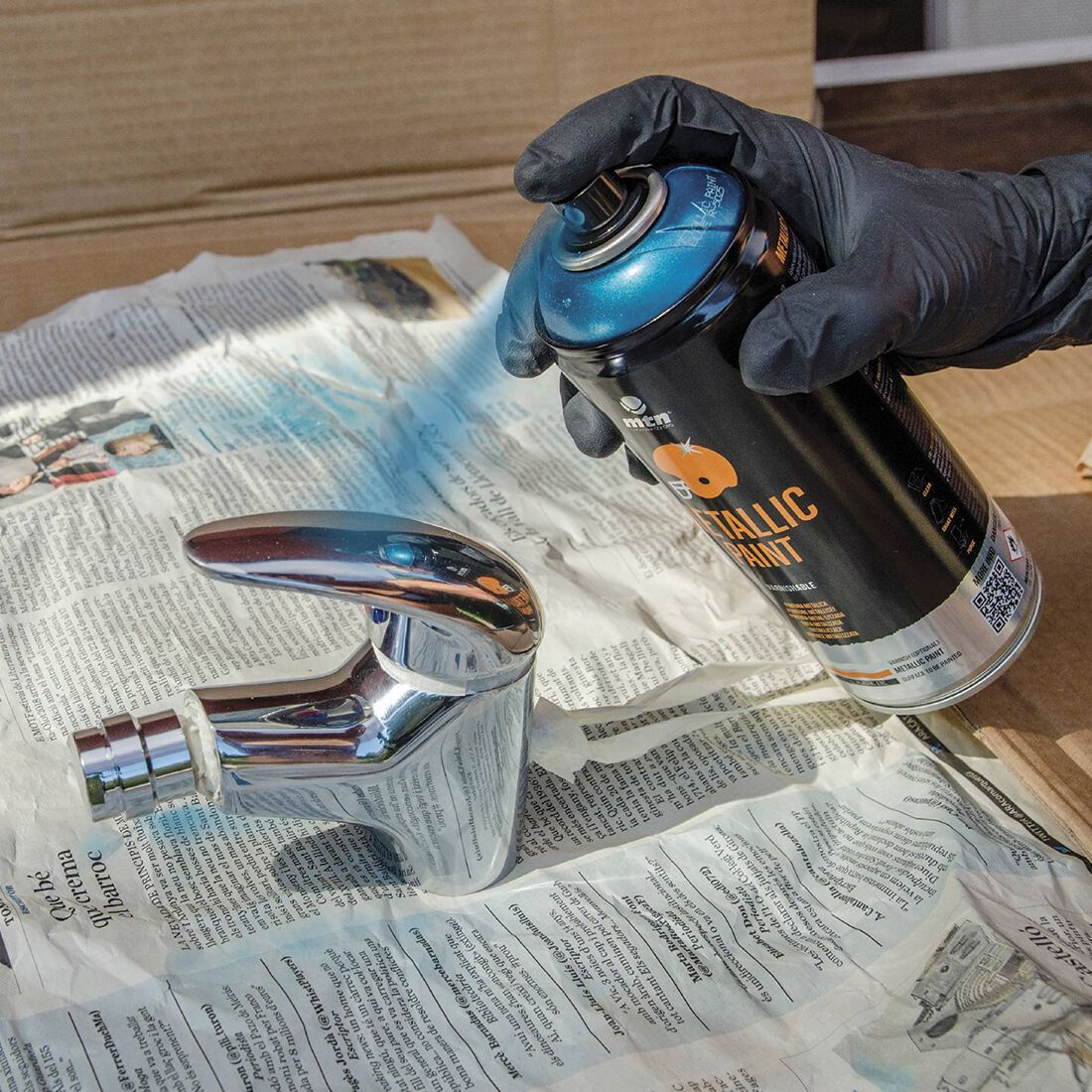 MTN Pro Metallic Red Spray Paint 400mL, , scaau_hi-res