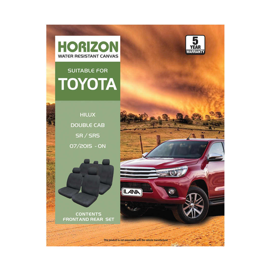 Ilana Horizon Tailor Made Pack For Toyota Hilux SR Dual Cab 07/15+, , scaau_hi-res