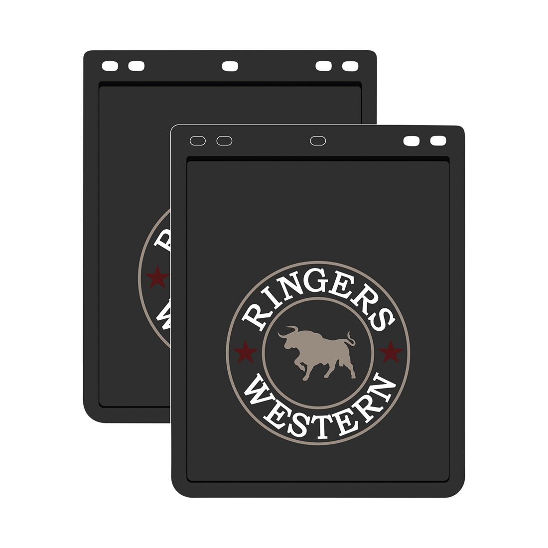 Ringers Western Signature Mudflaps 280 x 360mm Pair, , scaau_hi-res