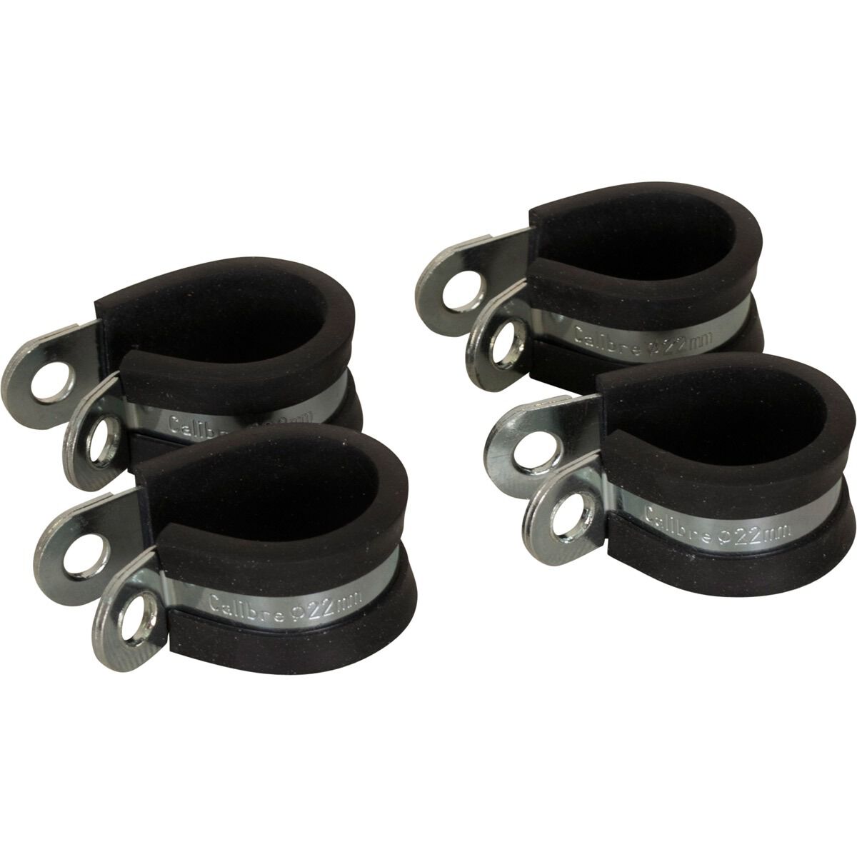 Calibre 22mm Rubber Lined P-Clamps, , scaau_hi-res
