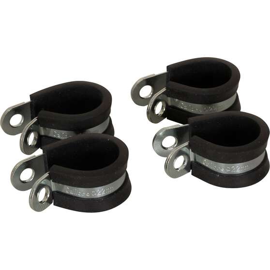 Calibre 22mm Rubber Lined P-Clamps, , scaau_hi-res